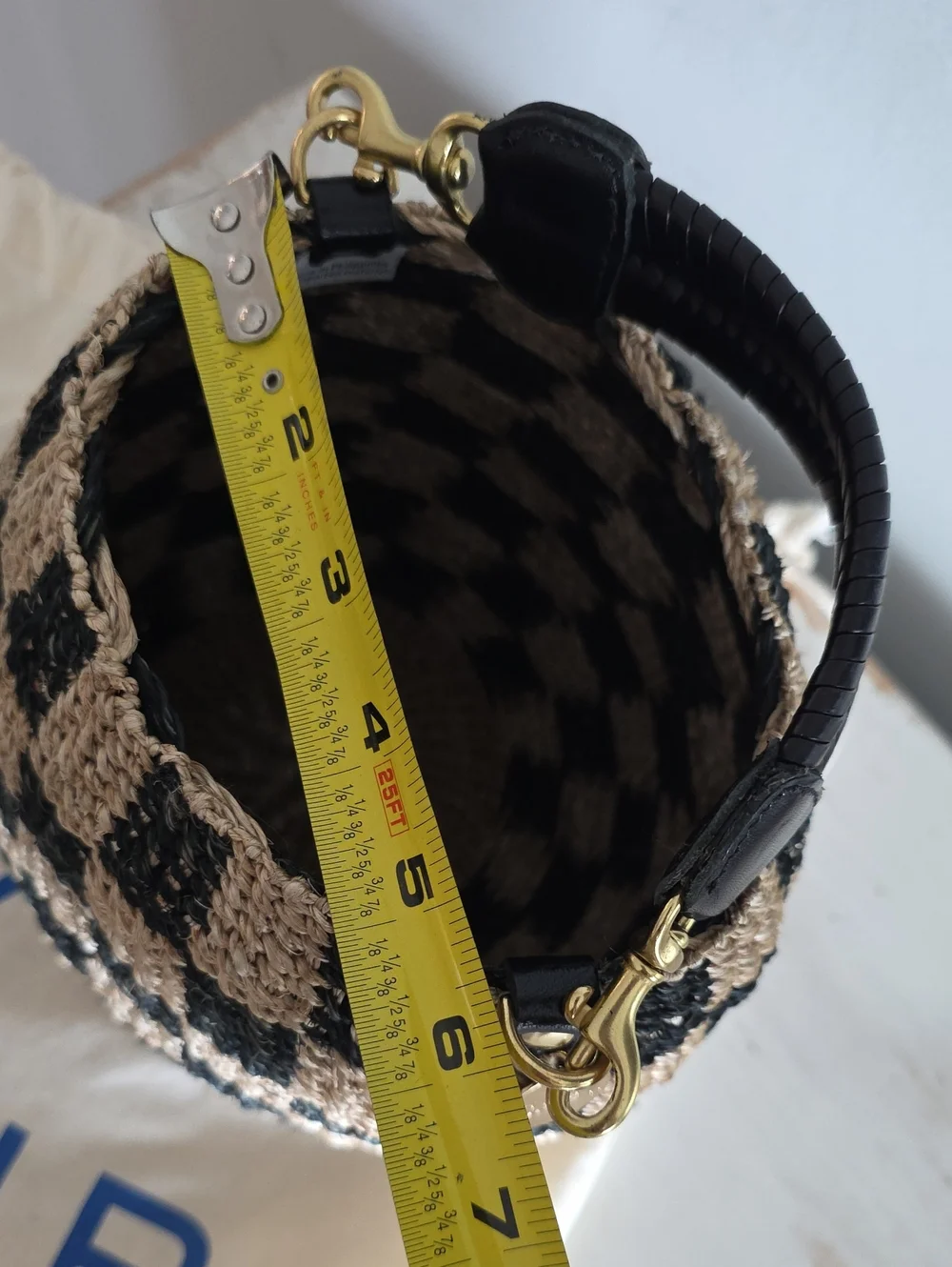 Clare V. Pot De Miel Checkered Bag - Picture 10 of 10